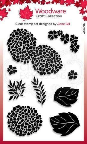 Woodware Stamp - HYDRANGEA SET