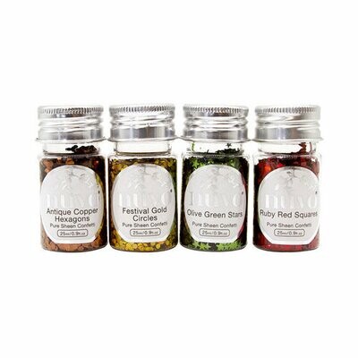 Nuvo Pure Sheen Confetti set 4 x 25ml - JINGLE BELLS