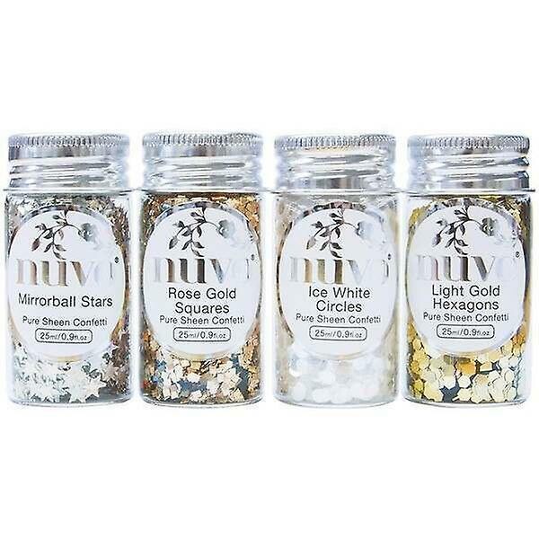 Nuvo Pure Sheen Confetti set 4 x 25ml - GOLDEN YEARS