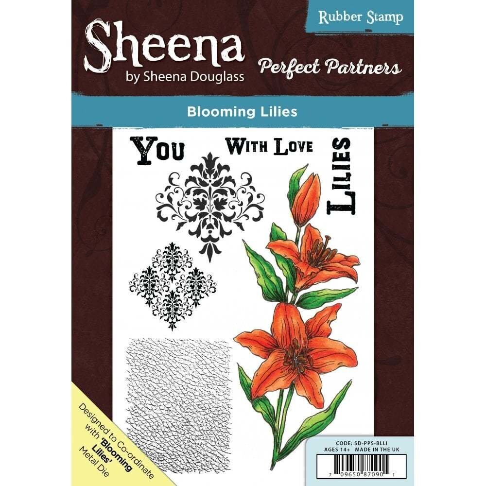 Sheena Douglass Perfect Partners - A5 Stamp Set BLOOMING LILLIES **REDUCED**