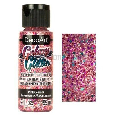 DecoArt Galaxy Glitter 2 oz - PINK COSMOS