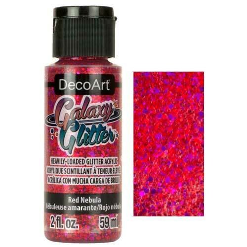 DecoArt Galaxy Glitter 2 oz - RED NEBULA