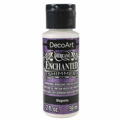 DecoArt Enchanted SHIMMER Acrylic Paints 2 oz - MAGENTA