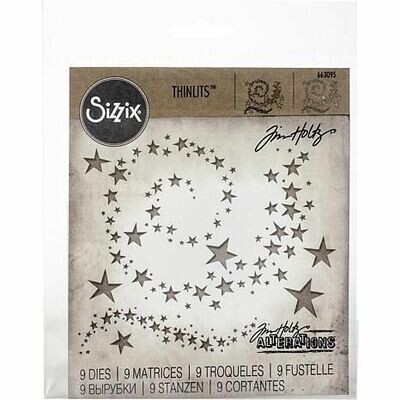 Sizzix Thinlits Die - 663095 9PK - SWIRLING STARS