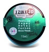 IZINK by Aladine 3D Texture Paste Pearly - TOPAZ