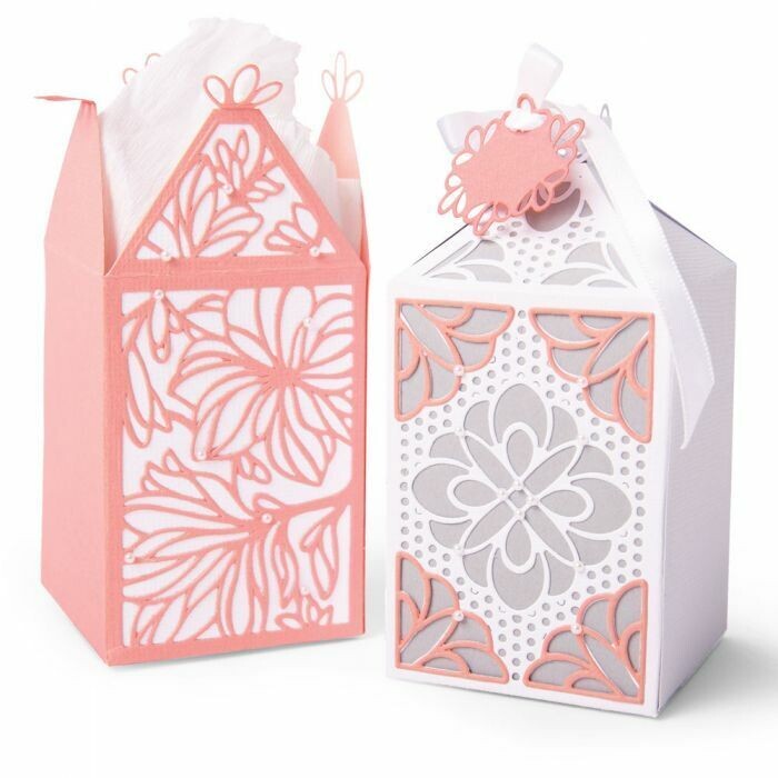 Sizzix Thinlits Die - 663690 8PK - ELEGANT FAVOUR BOX