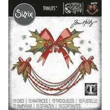 Sizzix Thinlits Die - 664229 by Tim Holtz 10pk - DECK THE HALLS