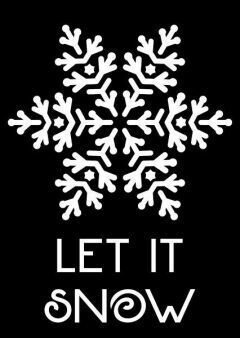 Creative Expression Mini Stencils - LET IT SNOW