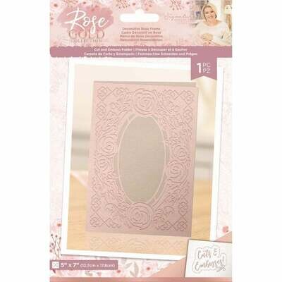 Sara Signature ROSE GOLD Collection Cut &amp; Emboss Folder - DECORATIVE ROSE FRAME  **Back In Stock Soon**