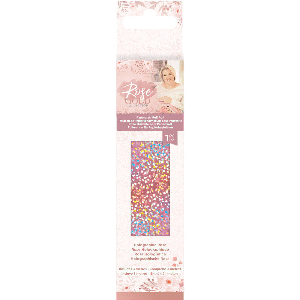 Sara Signature ROSE GOLD Collection Foil Roll - HOLOGRAPHIC ROSE