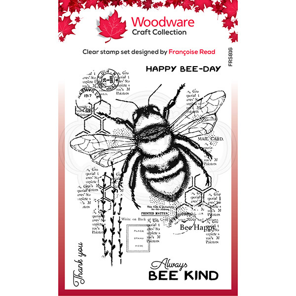 Woodware Stamp - BEE KIND