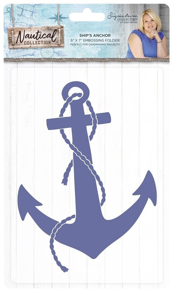 Signature Collection - Nautical Embossing Folder - SHIP&#39;S ANCOR