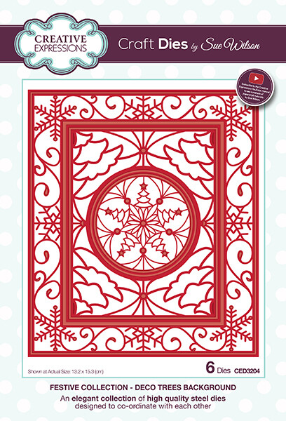 Sue Wilson 2020 Range Dies - DECO TREES BACKROUND