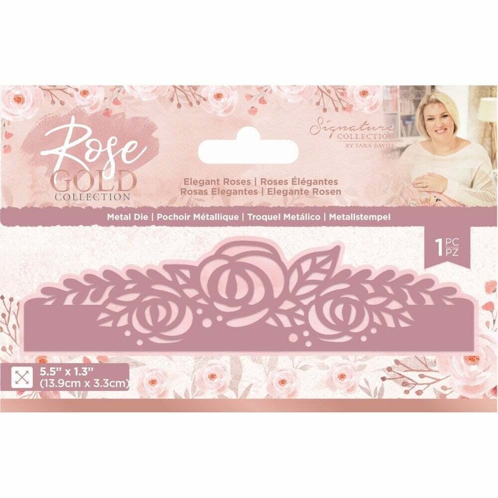 Sara Signature ROSE GOLD Collection Die- ELEGANT ROSES