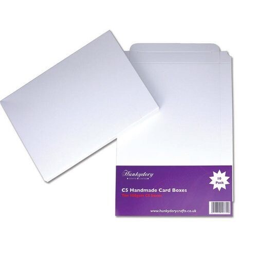 Hunkydory Bright White Handmade Card Boxes Size C6 (x10)