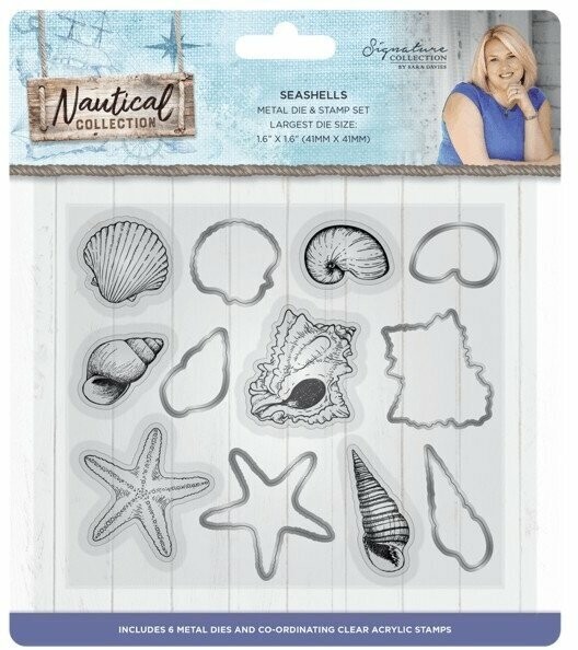 Signature Collection - Nautical - Die &amp; Stamp set SEASHELLS