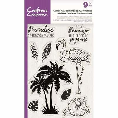 Crafter&#39;s Companion Stamps - FLAMINGO PARADISE