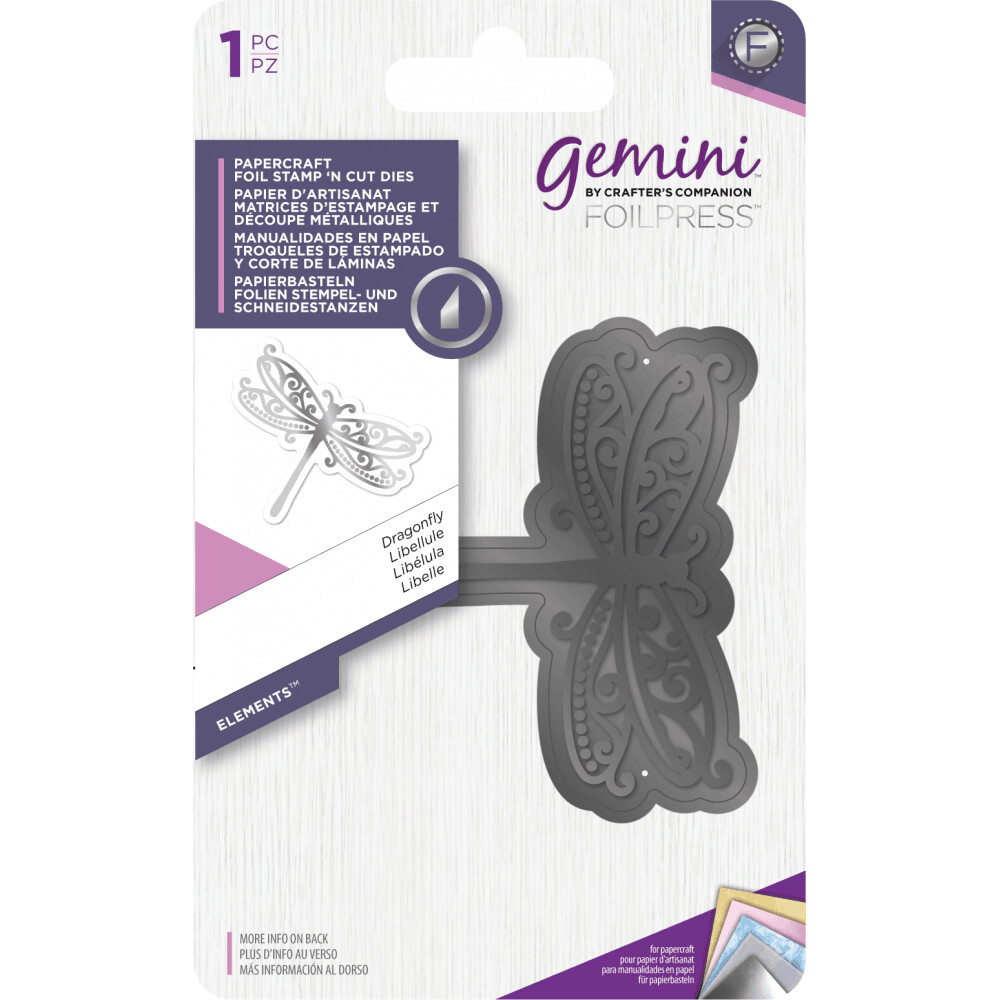 GEMINI Foil Stamp &#39;N Cut - DRAGONFLY  **REDUCED**