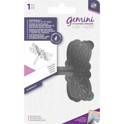 GEMINI Foil Stamp &#39;N Cut - DRAGONFLY  **REDUCED**