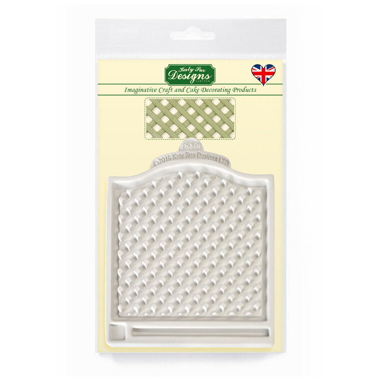 Katy Sue Designs Silicone Mould - TRELLIS FENCE