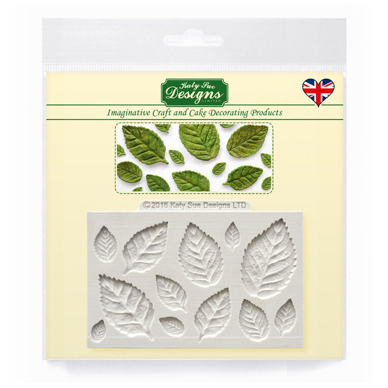 Katy Sue Designs Silicone Mould - ROSE LEAVES