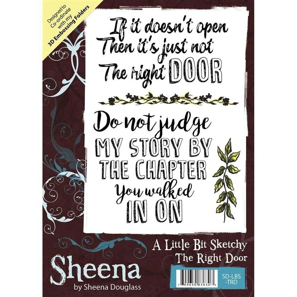 Sheena Douglass Little Bit Sketchy A6 Stamp Set - THE RIGHT DOOR   **Less than Half Price**