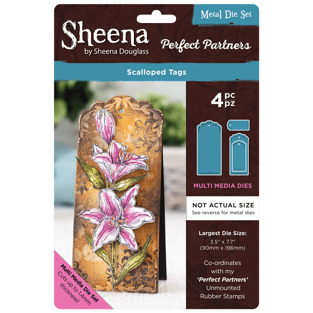 Sheena Douglass MULTI MEDIA TAGS/Perfect Partners - SCALLOPED TAGS  **REDUCED**