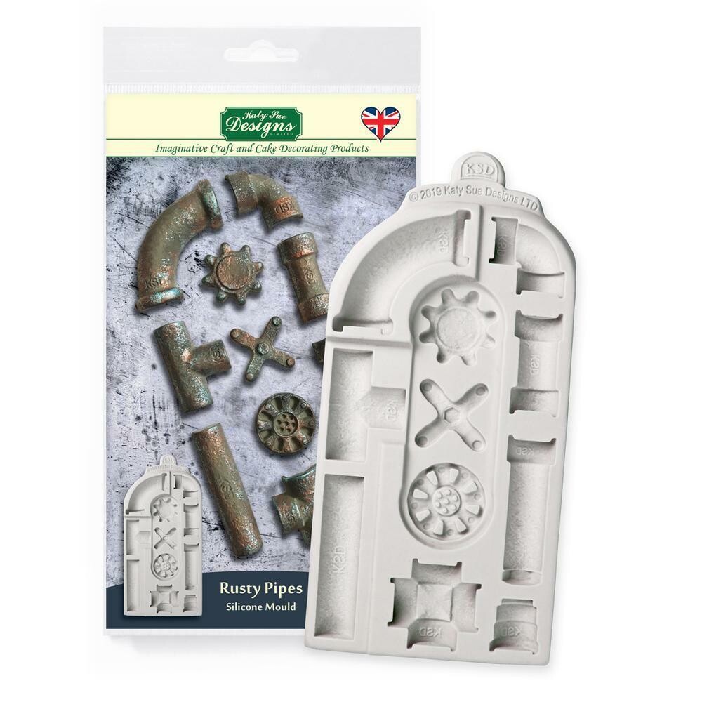 Katy Sue Designs Mould - RUSTY PIPES
