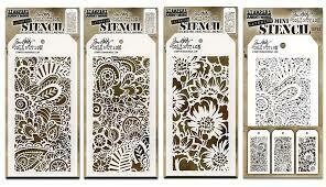 Stampers Anonymous Stencil set - #47 by Tim Holtz