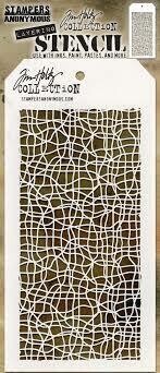 Stampers Anonymous Stencil - TANGLED by Tim Holtz