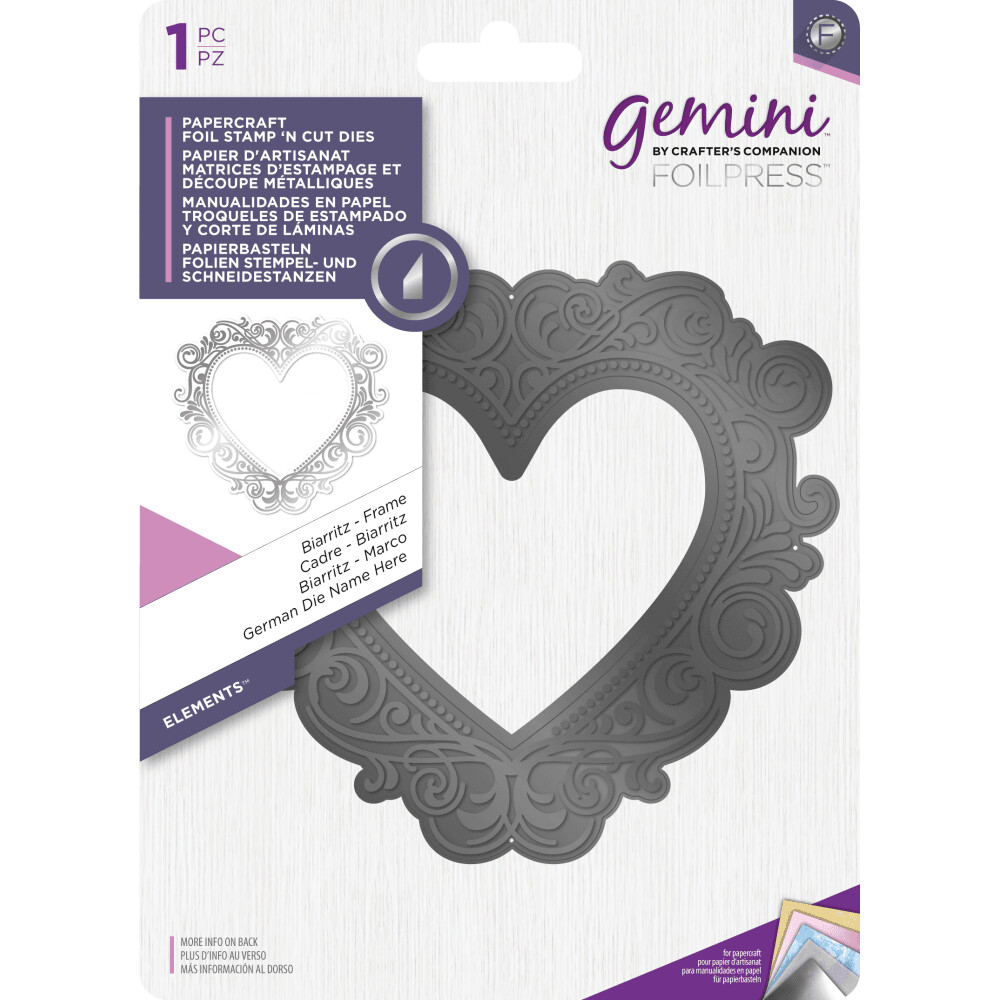 GEMINI Foil Stamp &#39;N Cut - BIARITTZ FRAME  **Reduced**