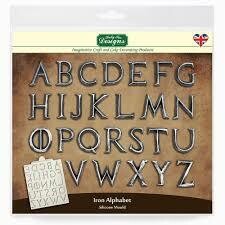 Katy Sue Designs Mould - IRON ALPHABET