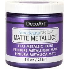 DecoArt Matte Metallics Paint 8 oz - AMETHYST