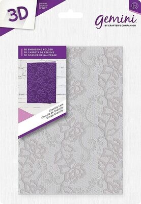 Gemini 3D Christmas Embossing Folder - CHANTILY LACE