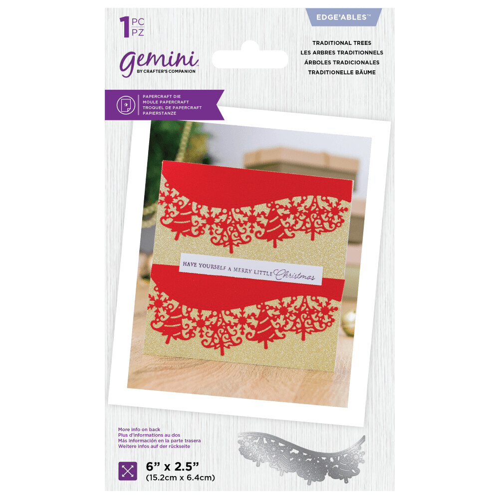 Crafter&#39;s Companion Gemini Range - Edgeables Die- TRADITIONAL TREES