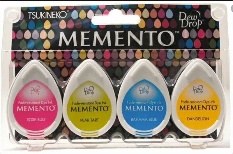 Memento Dew Drop Dye Ink Pad set of 4 - BEECH PARTY
