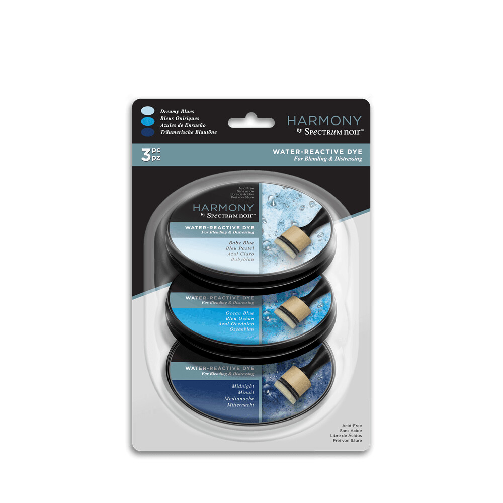 Spectrum Noir NEW Harmony Trio Ink Pads - DREAMY BLUES