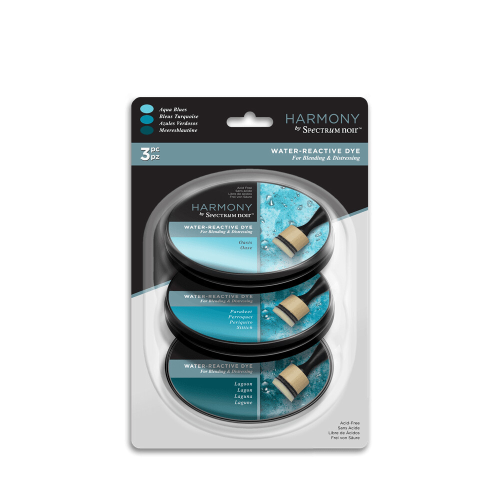 Spectrum Noir NEW Harmony Trio Ink Pads - AQUA BLUES
