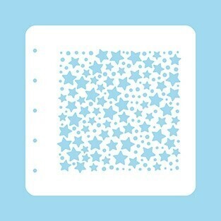 Nellie Snellen - A6 Stencil - STARS &amp; DOTS