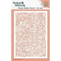 Nellie Snellen - A6 Mixed Media Stencil - FLOWERS 012