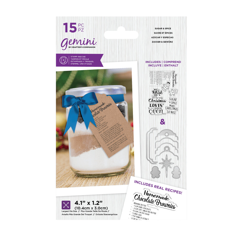 Crafter&#39;s Companion Stamps &amp; Die sets SANTA&#39;S KITCHEN - SUGAR &amp; SPICE