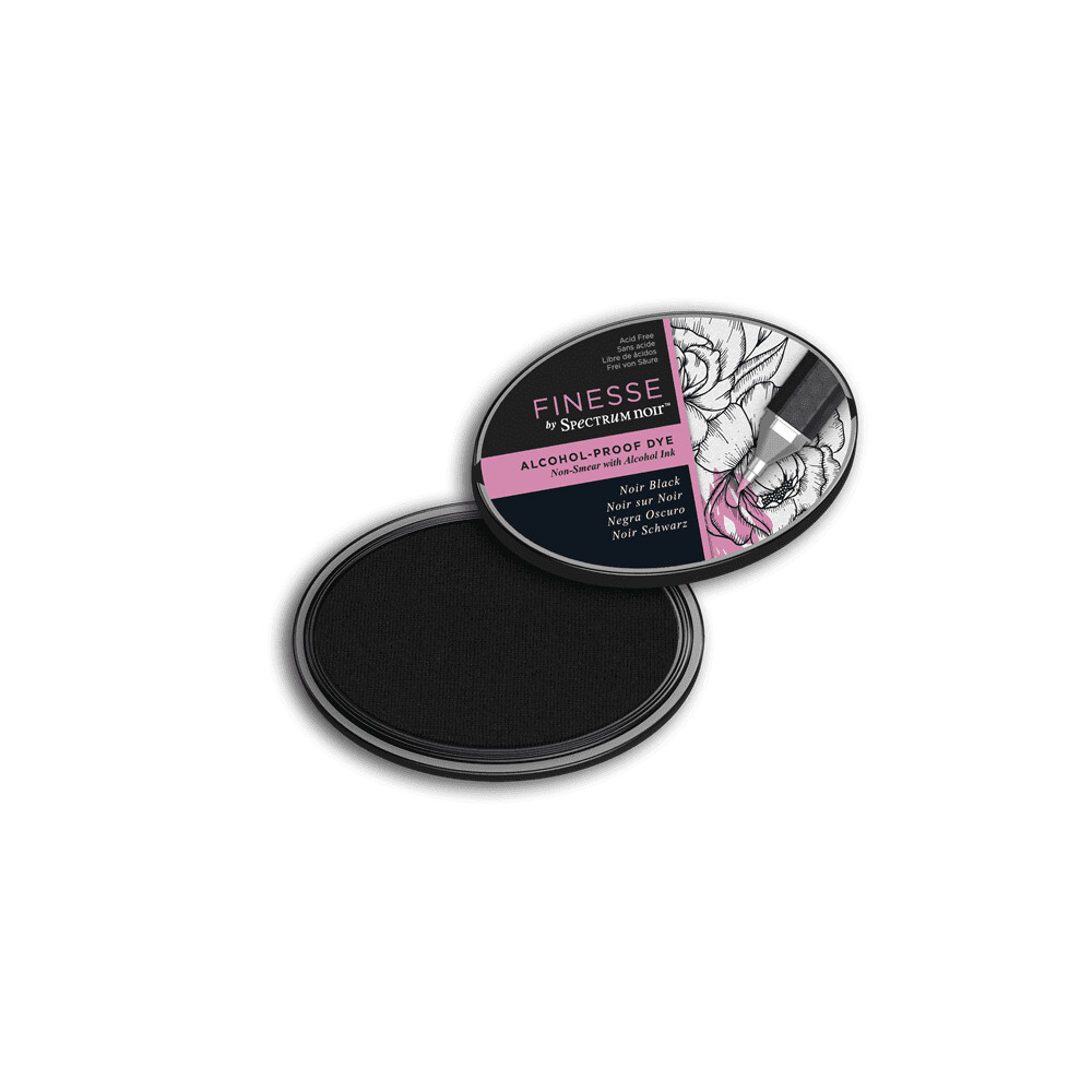 Spectrum Noir NEW Finesse Alcohol Proof Ink Pad - BLACK