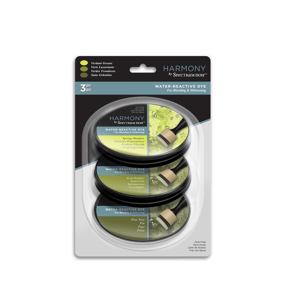Spectrum Noir NEW Harmony Trio Ink Pads - VERDANT GREENS