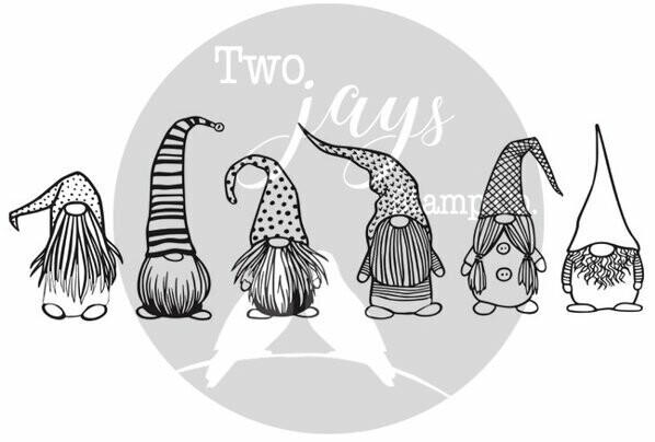 Two Jays Stamp Co. Acrylic Stamp set - GNOMES