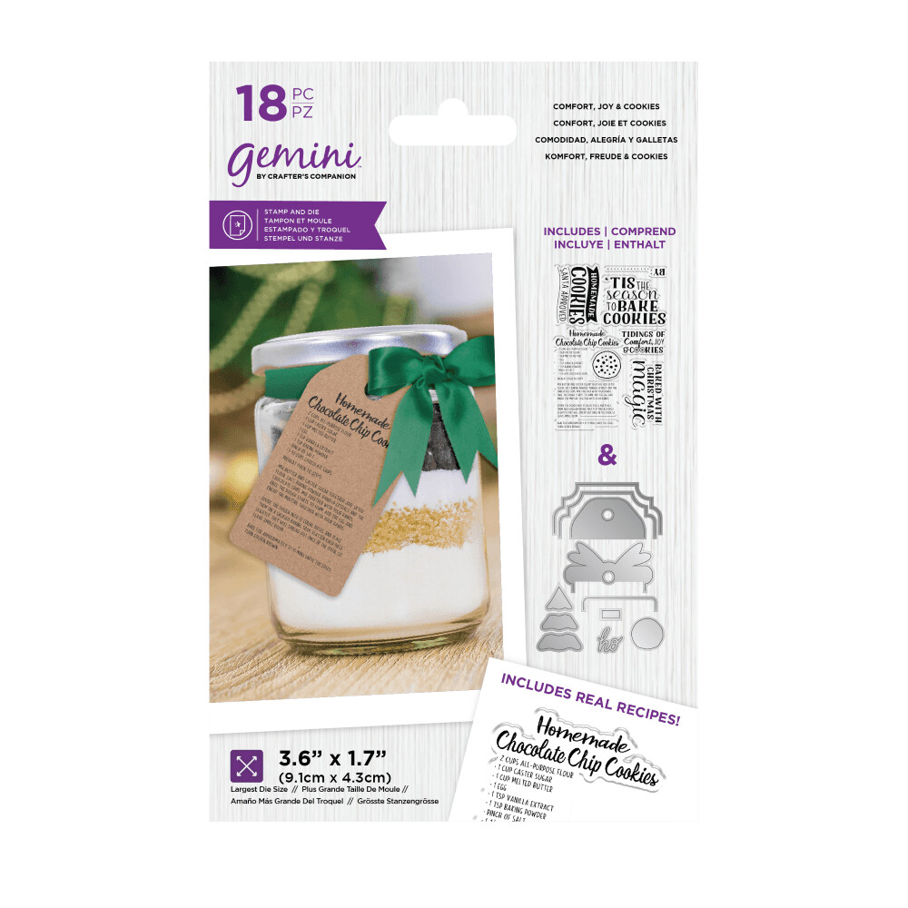 Crafter&#39;s Companion Stamps &amp; Die sets SANTA&#39;S KITCHEN - COMFORT, JOY &amp; COOKIES