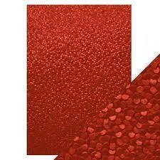 Craft Perfect Hand Crafted Cotton Paper - RED BERRIES 9817e