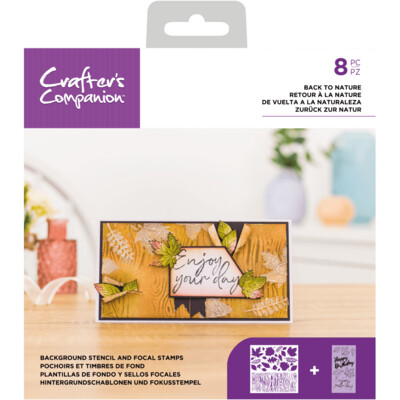 Crafter&#39;s Companion Stamp &amp; Stencil sets -BACK TO NATURE