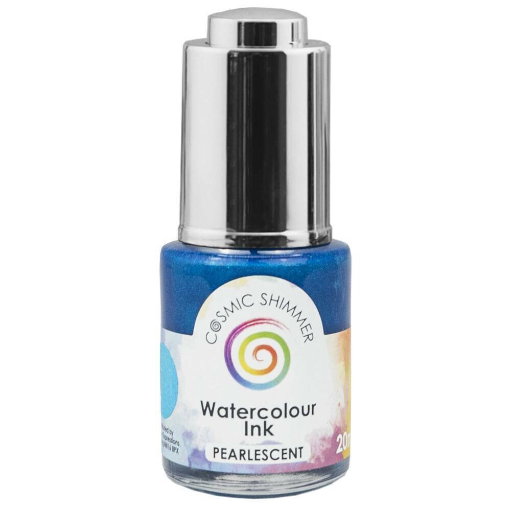 Cosmic Shimmer Pearlescent Watercolour Ink 20ml - TURQUOISE CASCADE