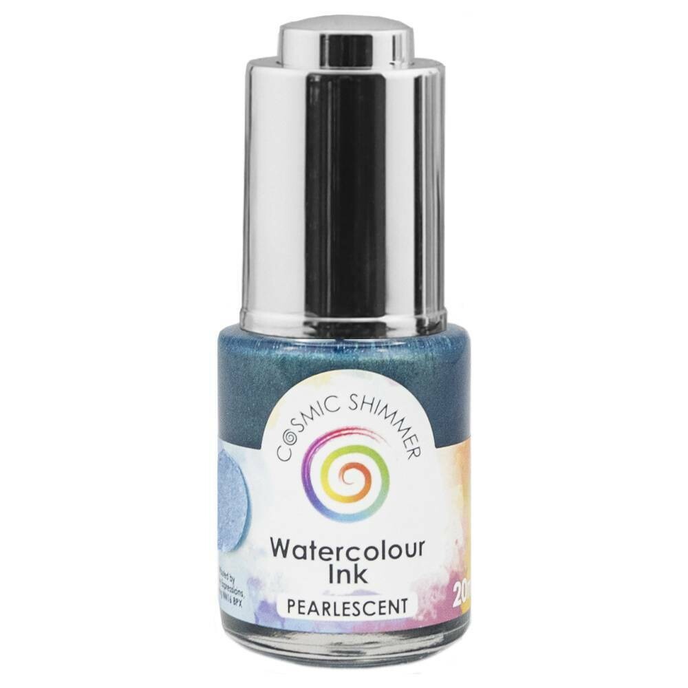 Cosmic Shimmer Pearlescent Watercolour Ink 20ml - RAINY SKY