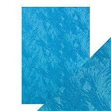 Craft Perfect Luxury Card- AZZURO FEATHERS 9838e